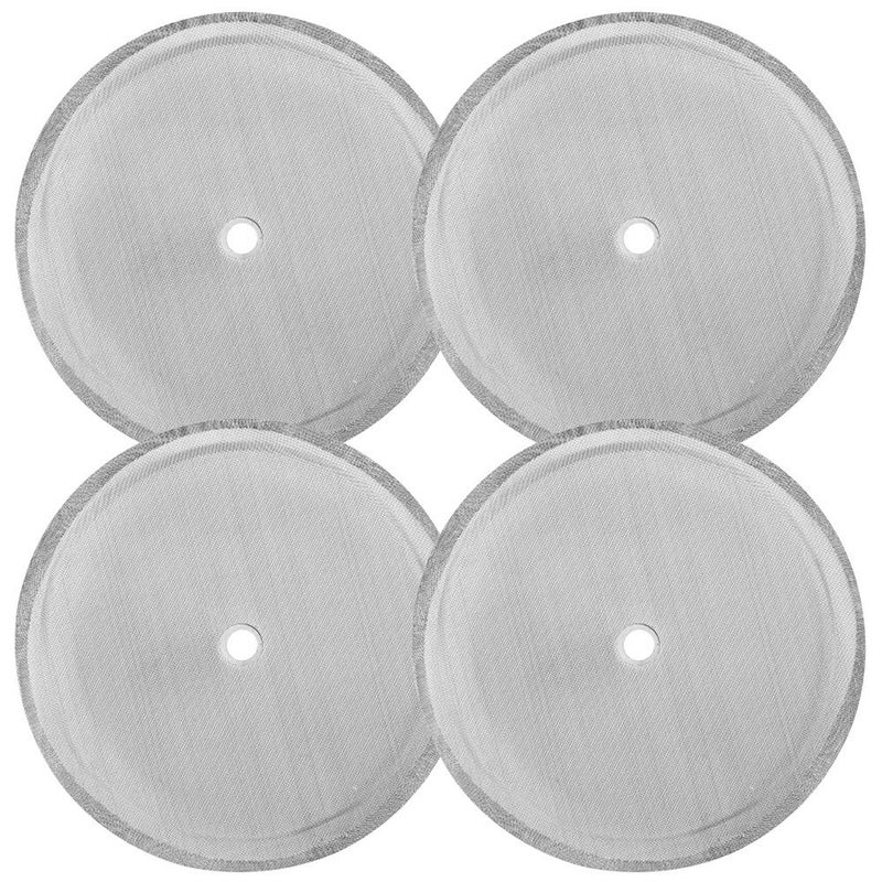 findTop 4 Pack French Press Replacement Filter Screen, findTop 4 Inch Stainless Steel Mesh Replacements for 1000 ml / 34 oz / 8 cup French Press - Image 1